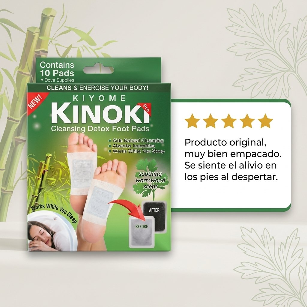 Parches Detox para Pies Kinoki 10 Unidad – Image 8