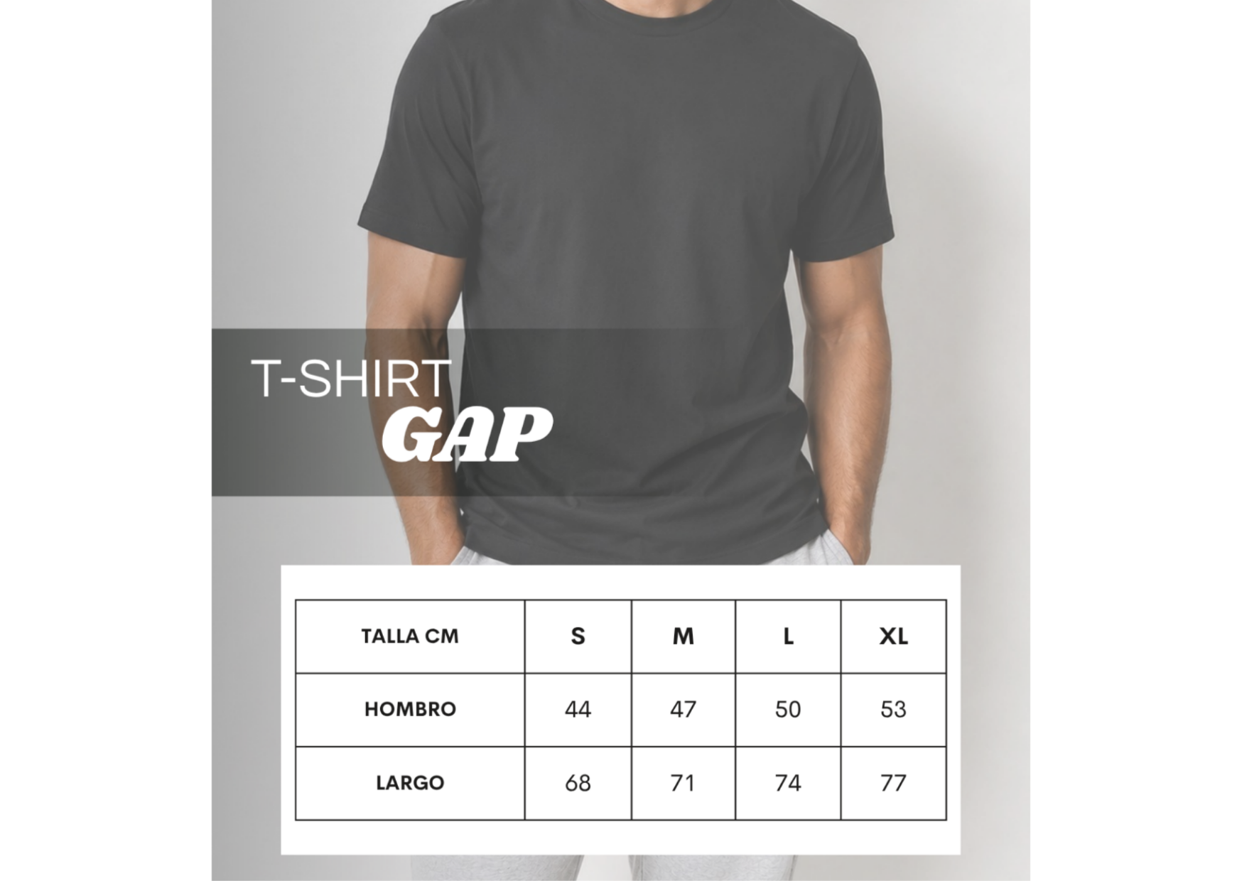 1 T-Shirt Gap Negra – Image 4