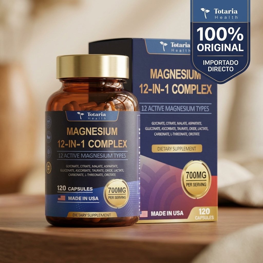 Magnesium 12-in-1 Complex 700mg Totaria Health Importada – Image 6