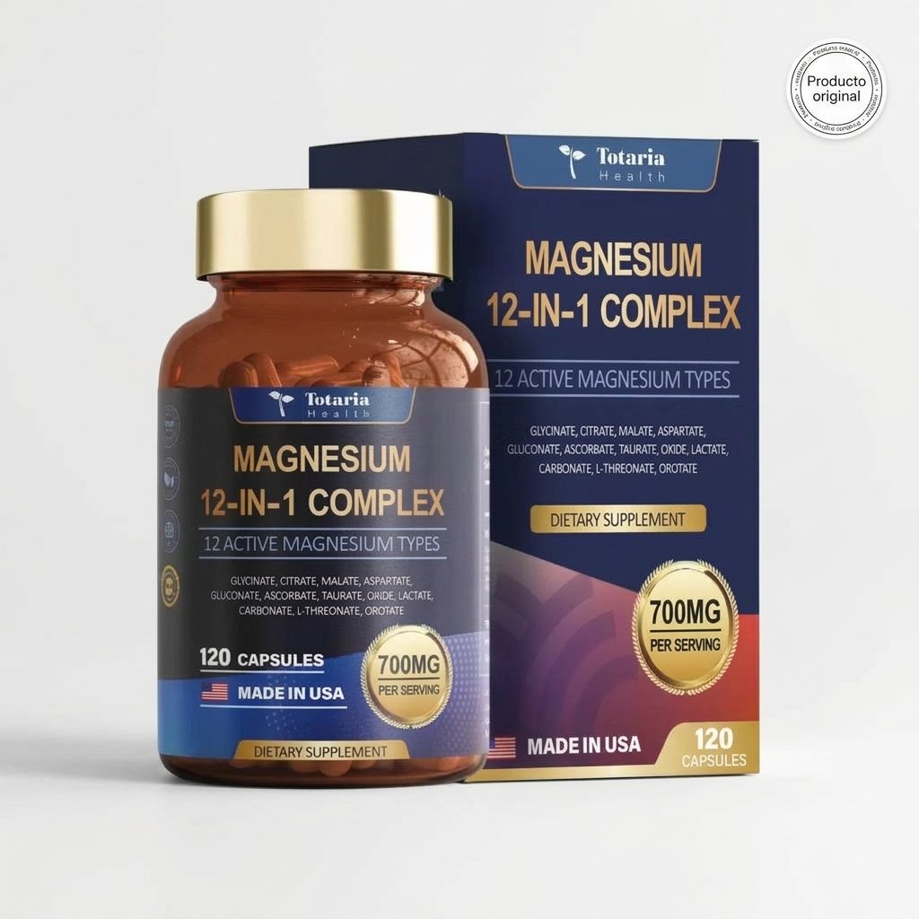 Magnesium 12-in-1 Complex 700mg Totaria Health Importada – Image 4