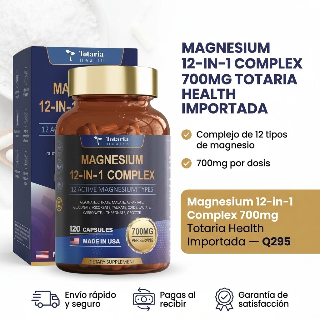 Magnesium 12-in-1 Complex 700mg Totaria Health Importada – Image 5