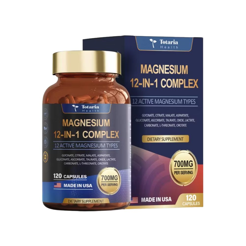 Magnesium 12-in-1 Complex 700mg Totaria Health Importada