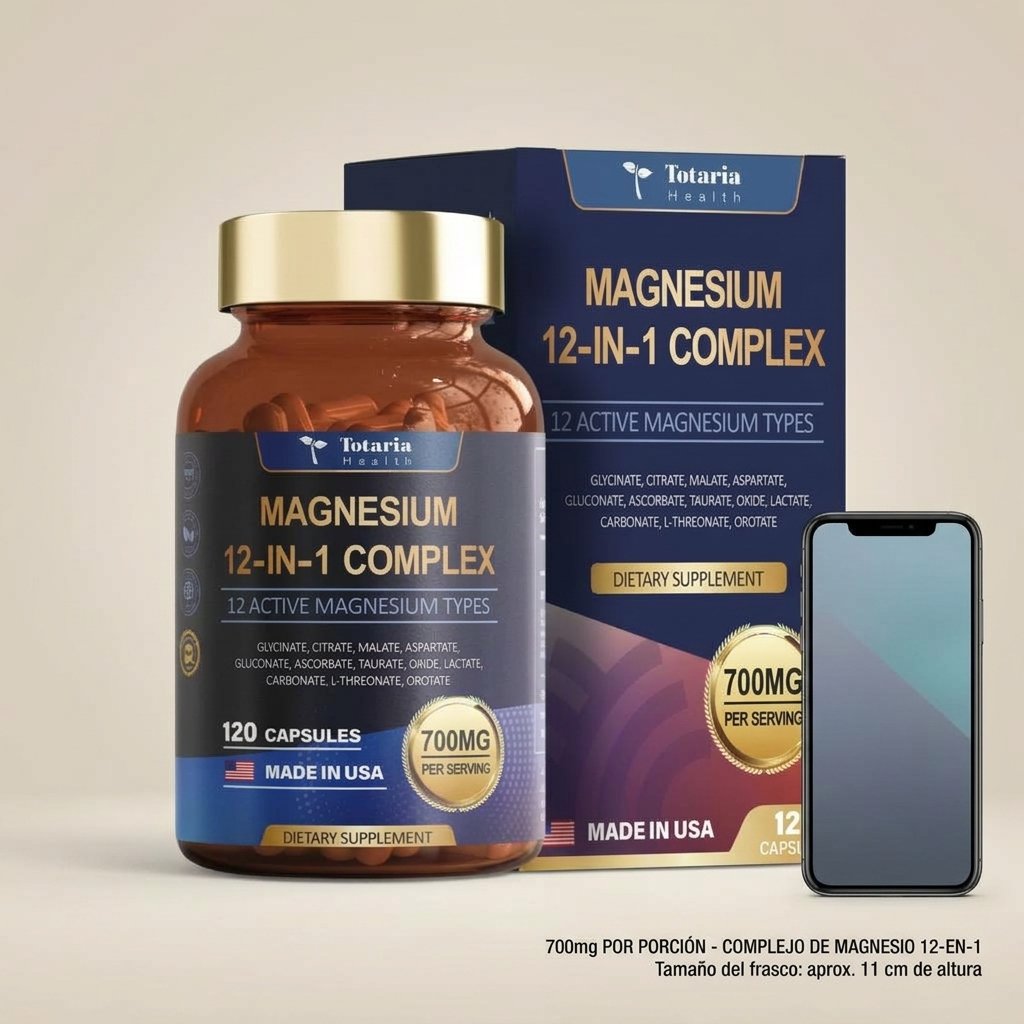 Magnesium 12-in-1 Complex 700mg Totaria Health Importada – Image 3