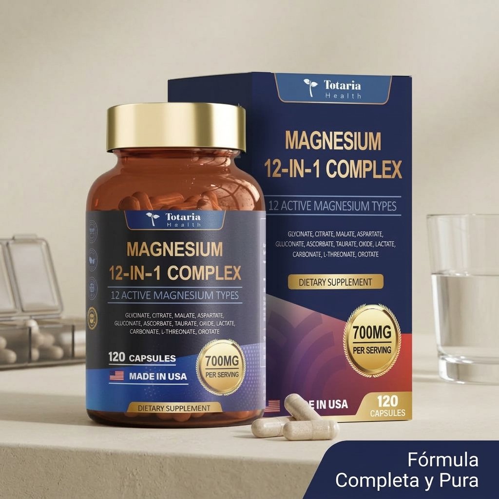 Magnesium 12-in-1 Complex 700mg Totaria Health Importada – Image 2