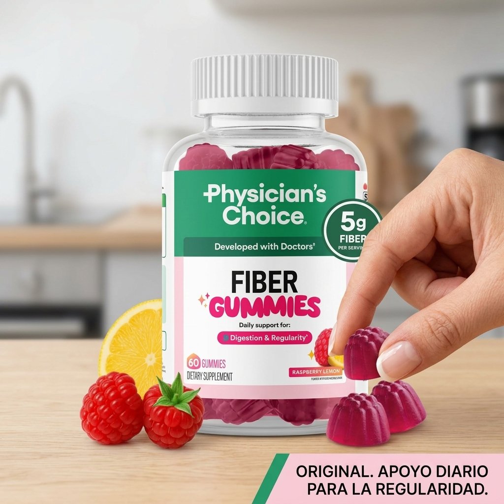 Fiber Gummies Physicians Choice Raspberry Lemon Importada – Image 2