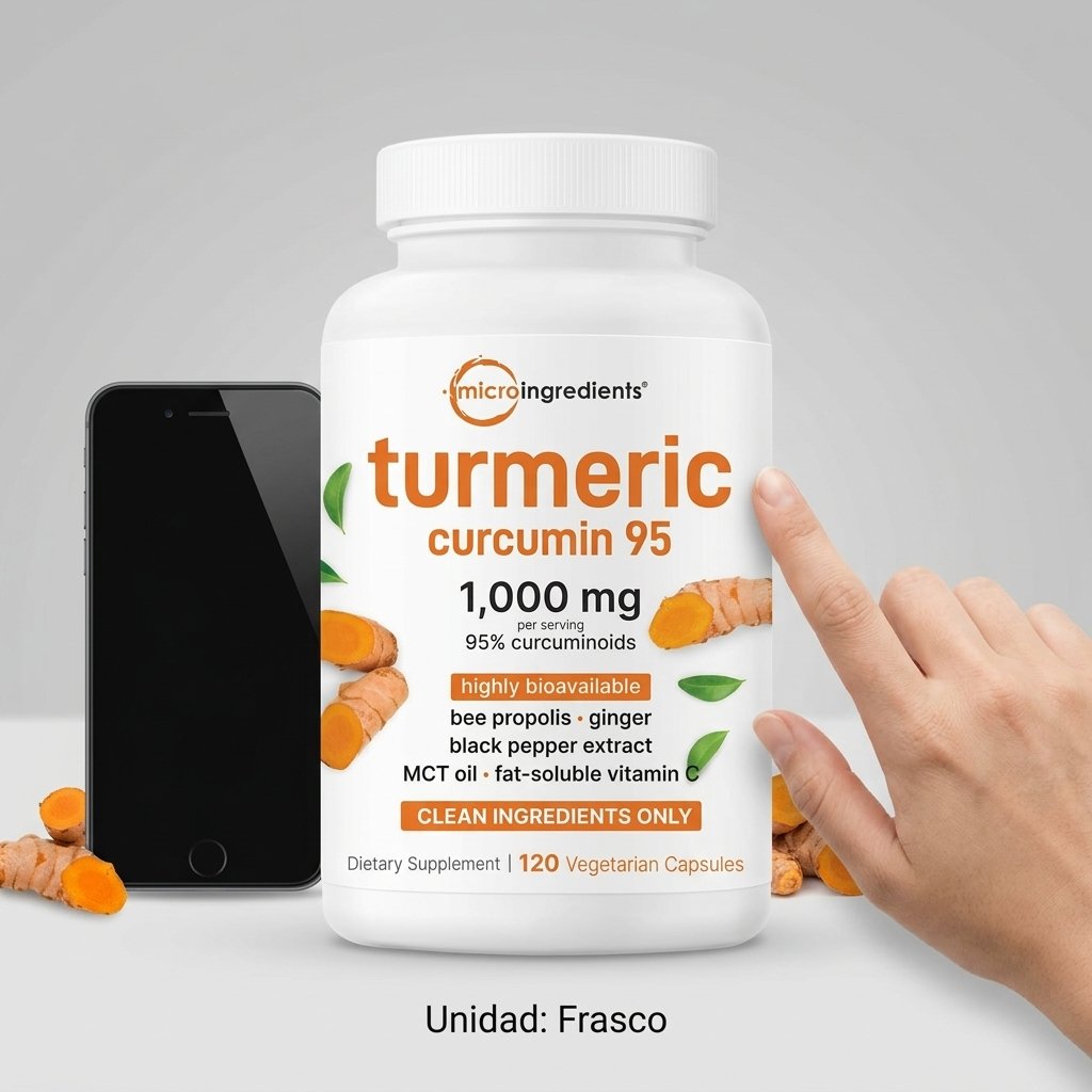 Cúrcuma 1000mg de Micro Ingredients - Importada – Image 3