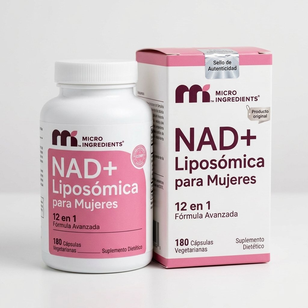 Liposomal NAD for Women 12 en 1 Micro Ingredients Importada – Image 4