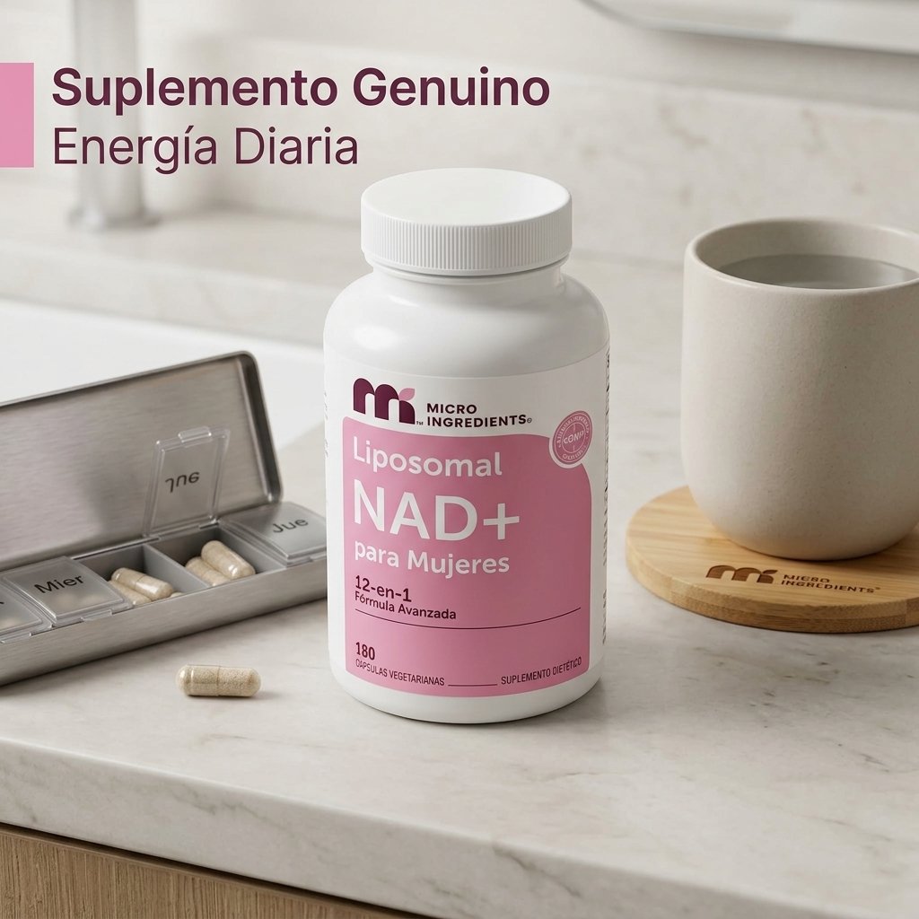 Liposomal NAD for Women 12 en 1 Micro Ingredients Importada – Image 2