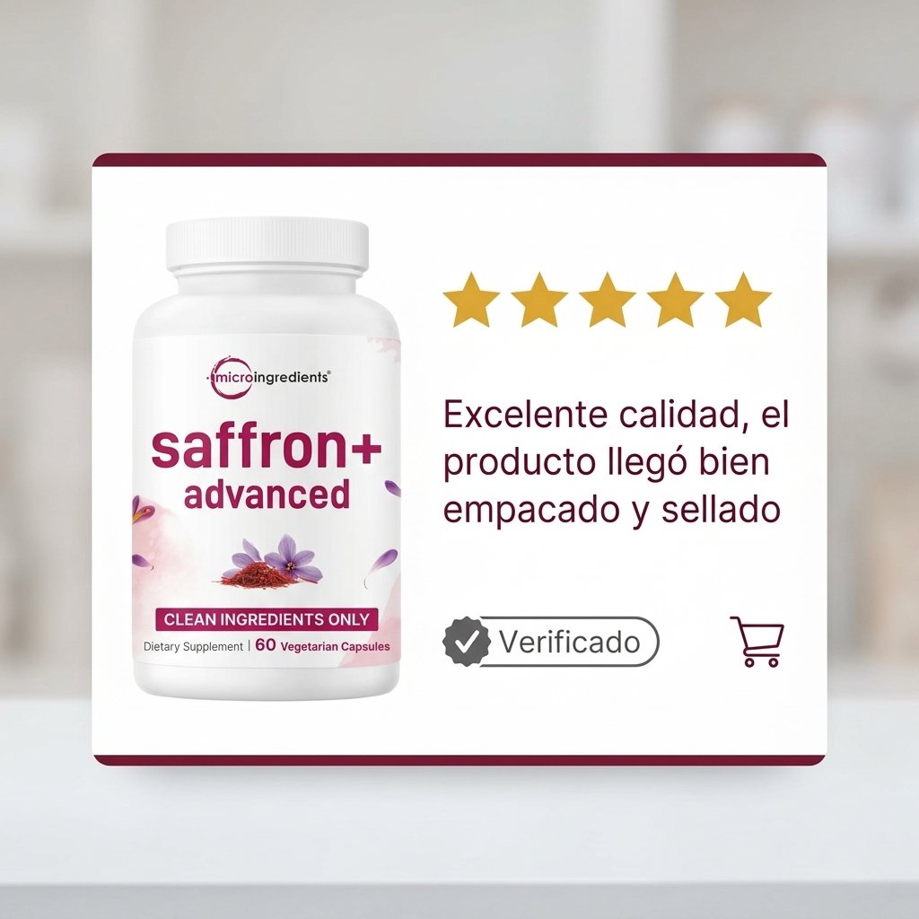 Saffron Advanced Micro Ingredients 60 Cápsulas Vegetarianas - Importada – Image 7