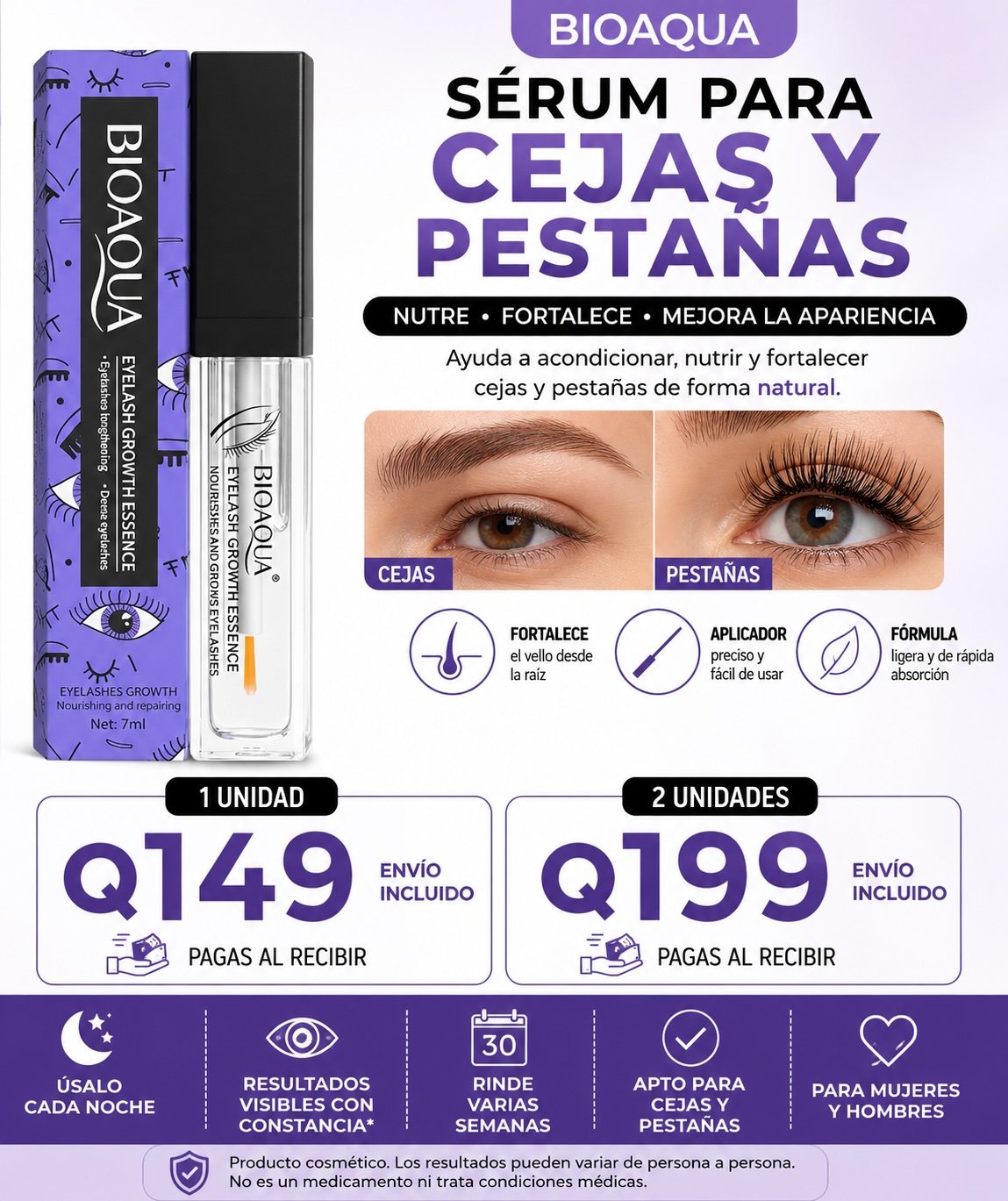 BIOAQUA EYEBROW GROWTH SERUM — foto 3