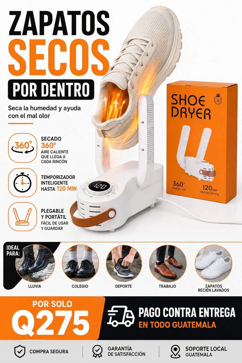DryShoes 360: Secador de Zapatos Programable — foto 2