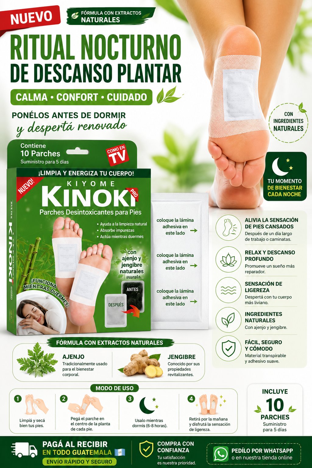 Parches “detox” para pies tipo Kinoki / Foot Detox Pads — foto 2
