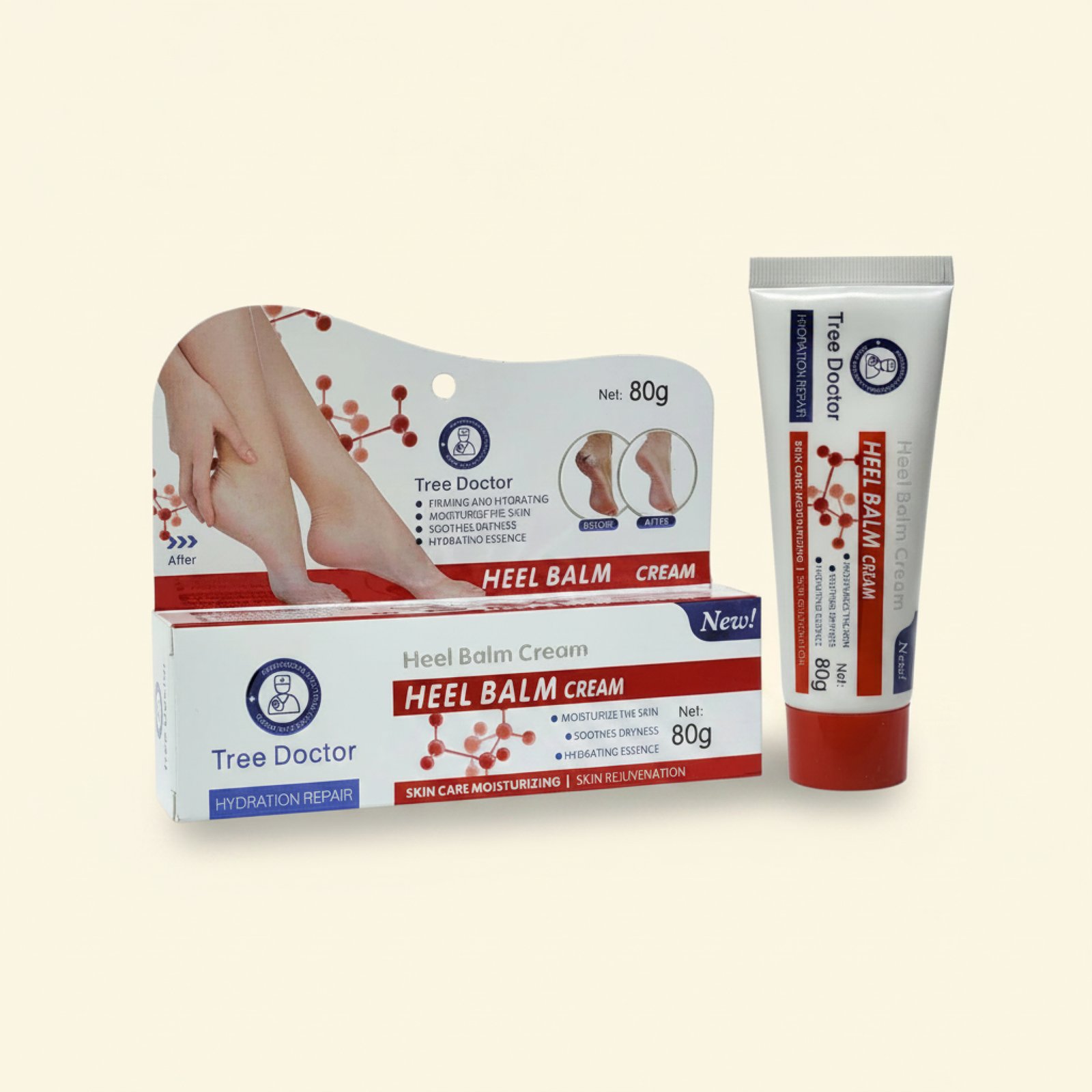 Crema/Bálsamo reparador para talones agrietados (80g)