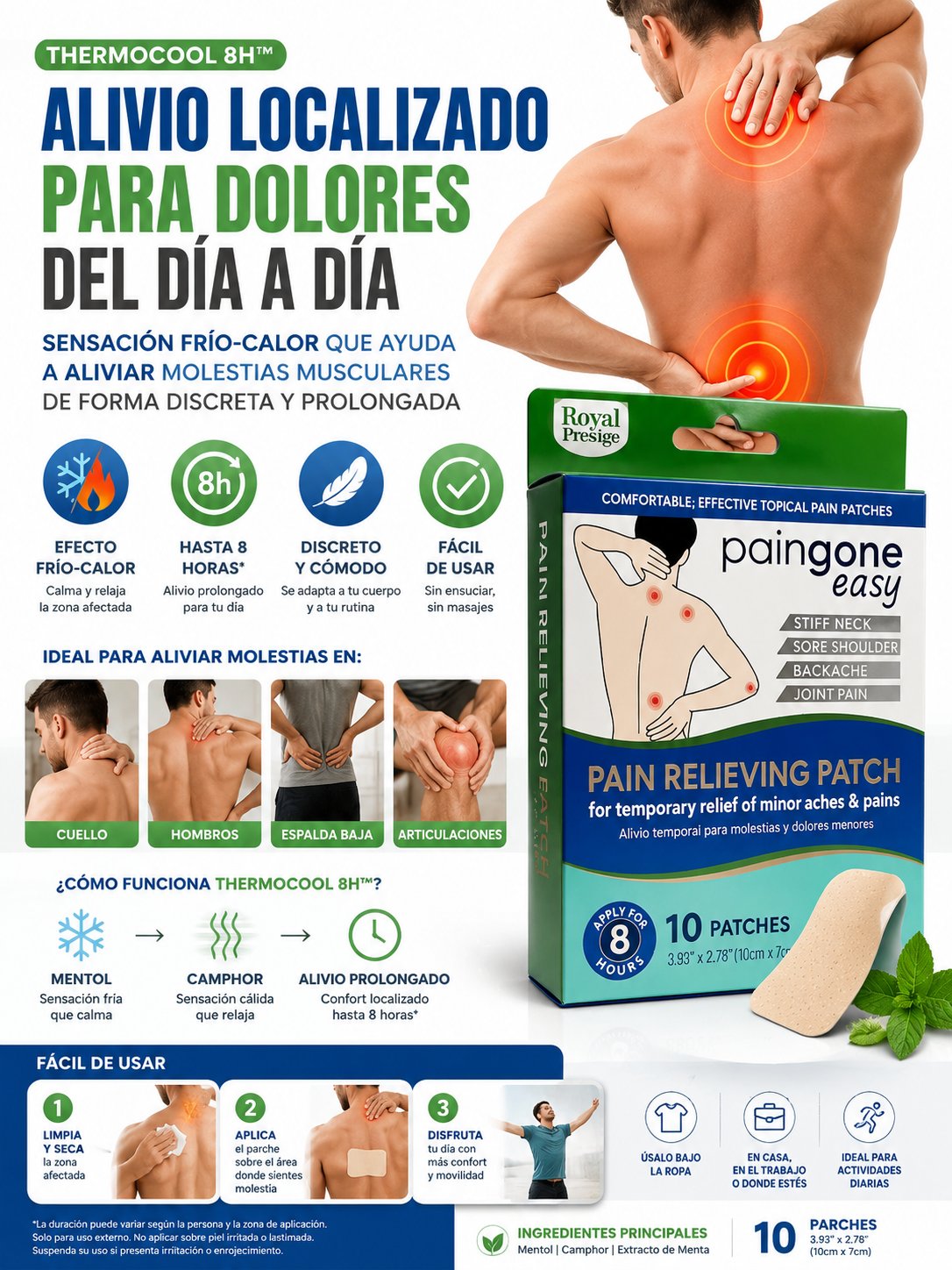 Parches tópicos para alivio temporal de dolor muscular/articular — foto 2