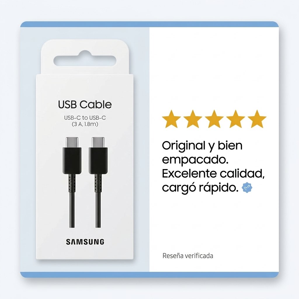 Cable Samsung USB-C a Usb0-c Cable S23 DE 1.8 Metros (ep-dw767) Original con Empaque Retail – Image 8