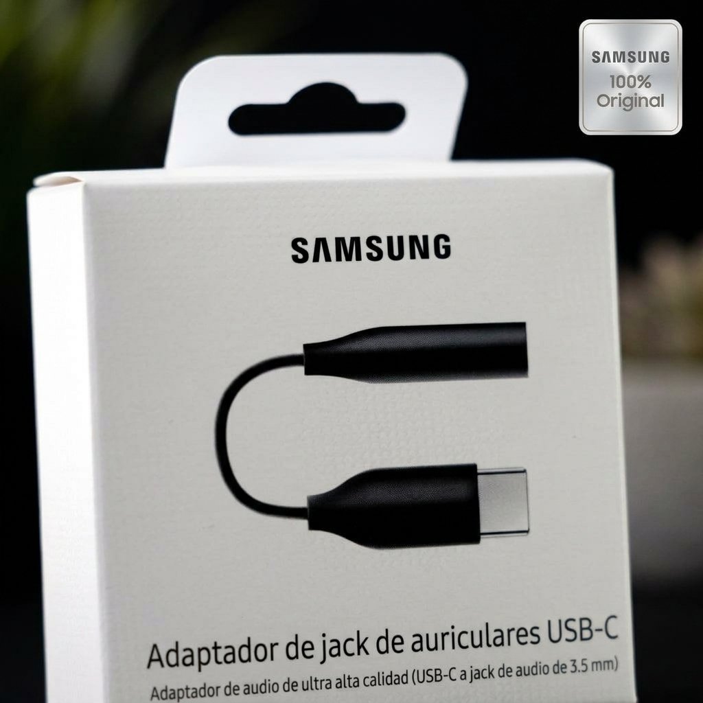 Cable Samsung Adaptador Auxiliar Tipo C a Plug 3.5 Mm Color Negro – Image 6