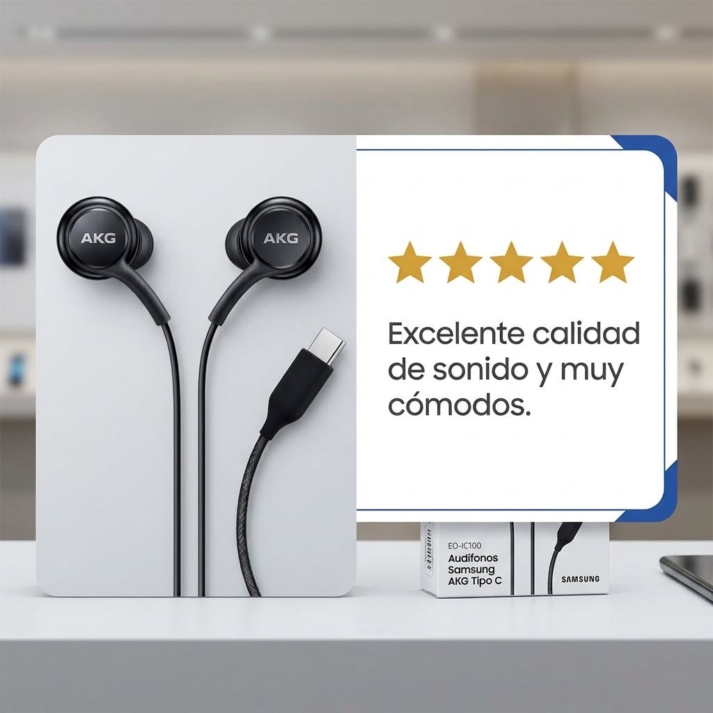 Audifonos Samsung akg Tipo C con Cancelacion de Sonido (eo-ic100) con Empaque Retail – Image 8