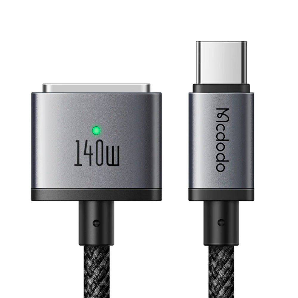 Cable McDodo Otro Ca-1470 para Macbook 140w Type-c To MagSafe 3 Charging Cable con LED Color Negro