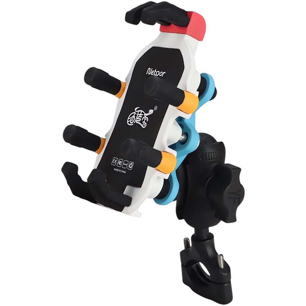 Accesorio Generico Holder para Moto Antivibracion Ajustable Color Negro