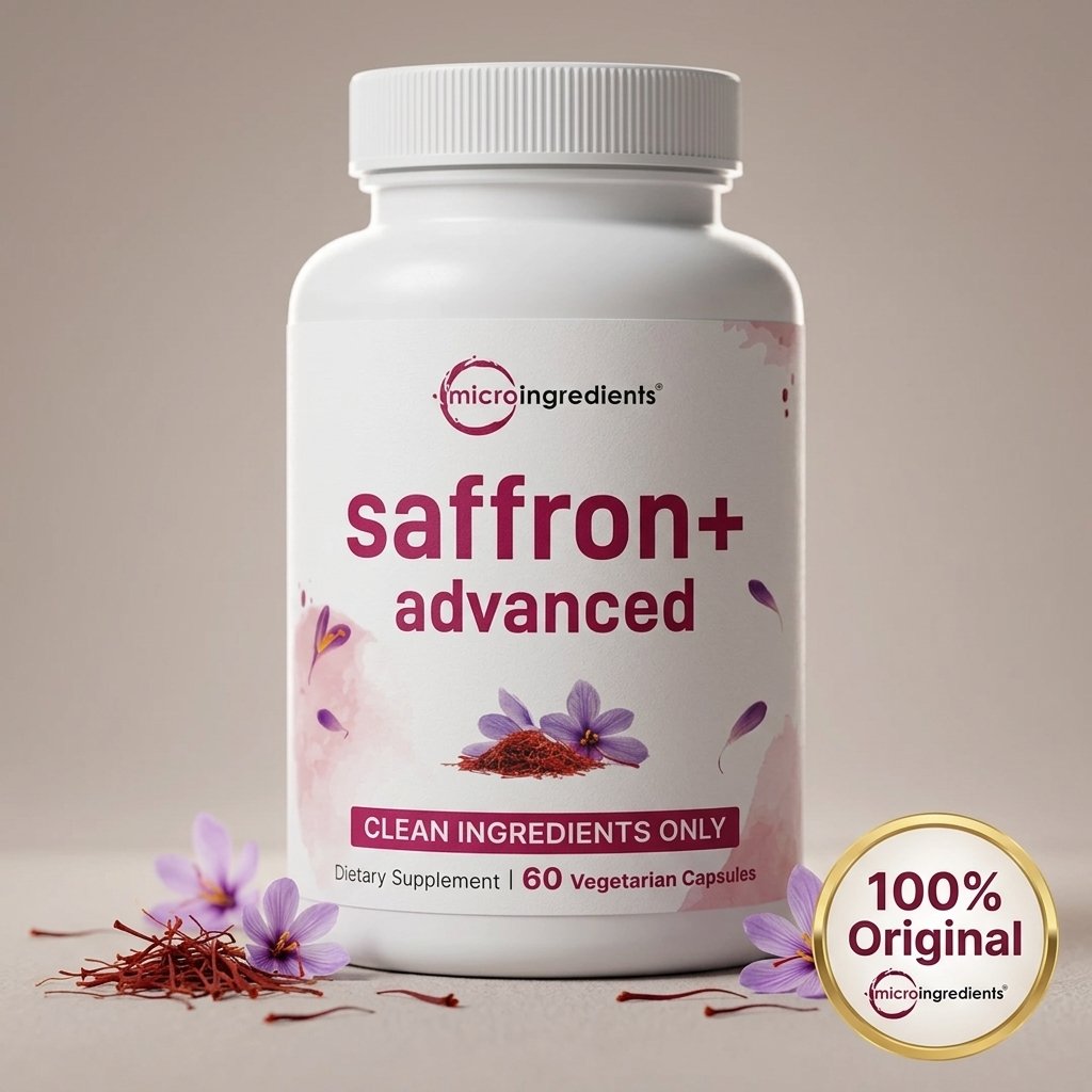 Saffron+ Advanced Micro Ingredients — 60 Cápsulas Vegetarianas — foto 2