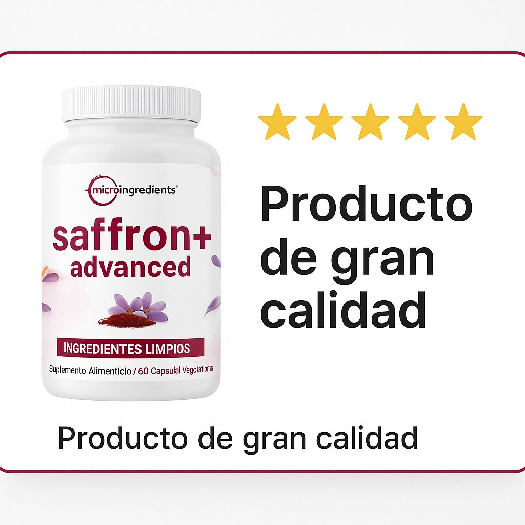 Saffron+ Advanced Micro Ingredients — 60 Cápsulas Vegetarianas — foto 5
