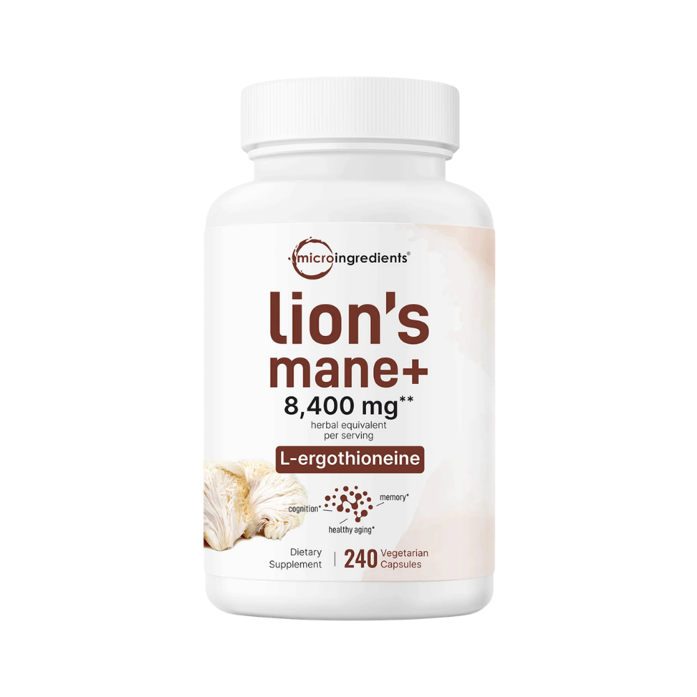 Lion's Mane+ Micro Ingredients 8,400mg — 240 Cápsulas Vegetarianas