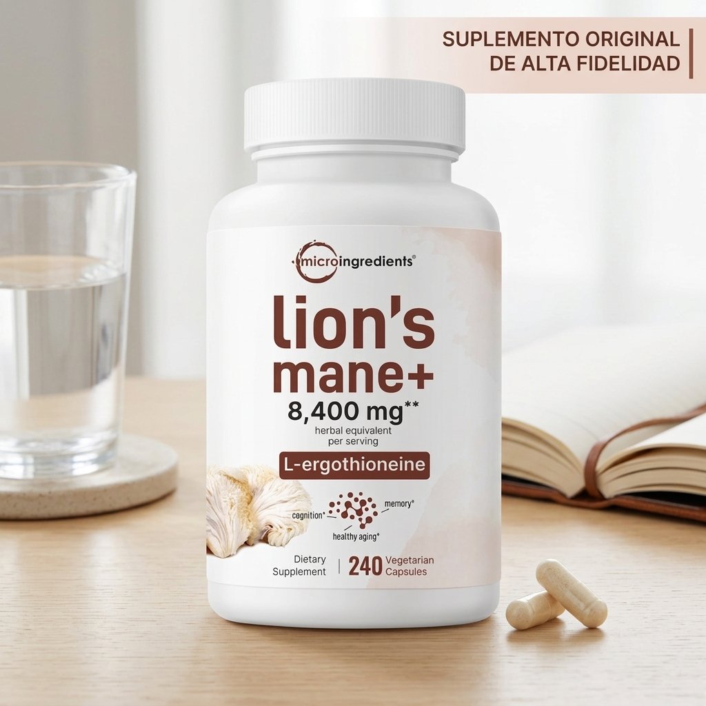Lion's Mane+ Micro Ingredients 8,400mg — 240 Cápsulas Vegetarianas — foto 4