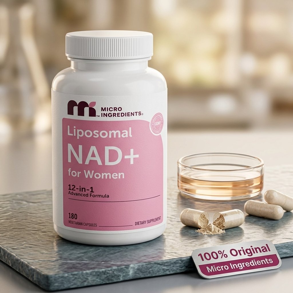 Liposomal NAD+ for Women 12 en 1 Micro Ingredients — 180 Cápsulas Vegetarianas — foto 2