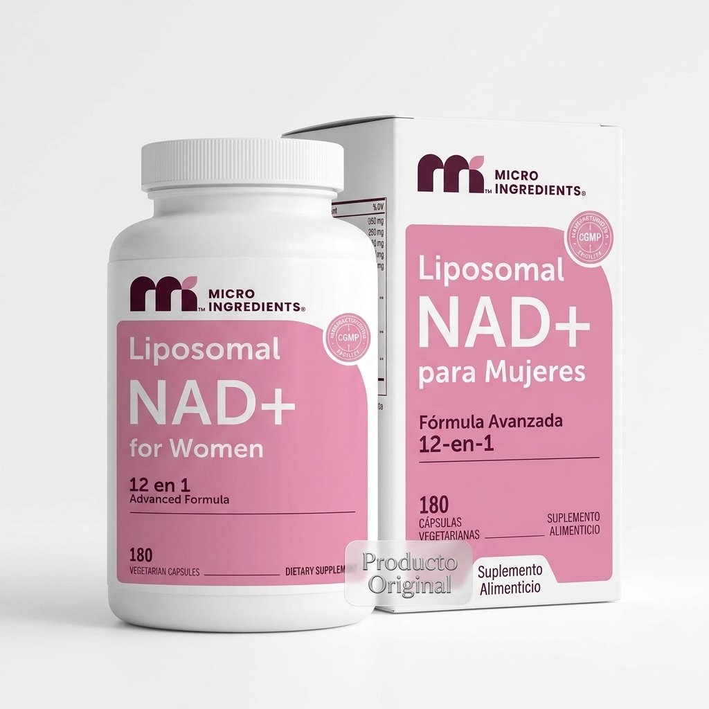 Liposomal NAD+ for Women 12 en 1 Micro Ingredients — 180 Cápsulas Vegetarianas — foto 3