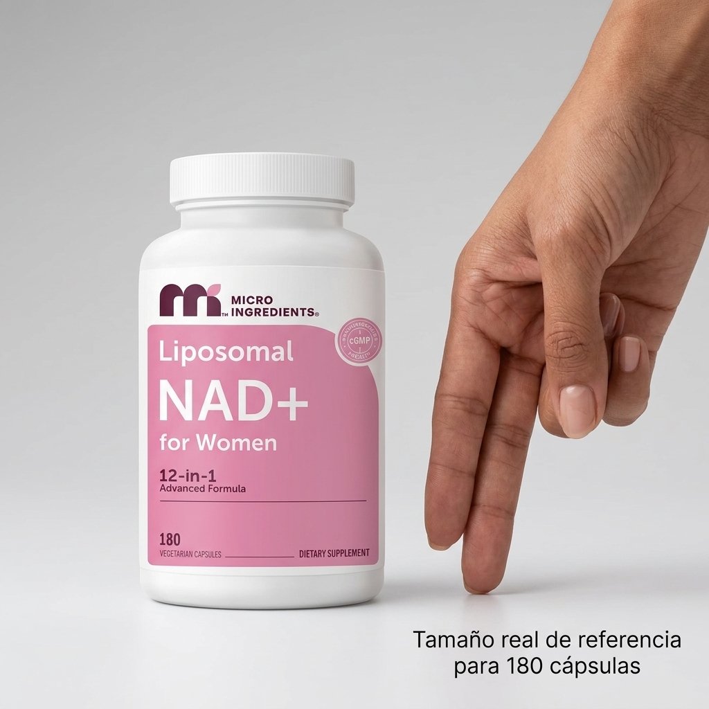 Liposomal NAD+ for Women 12 en 1 Micro Ingredients — 180 Cápsulas Vegetarianas — foto 7