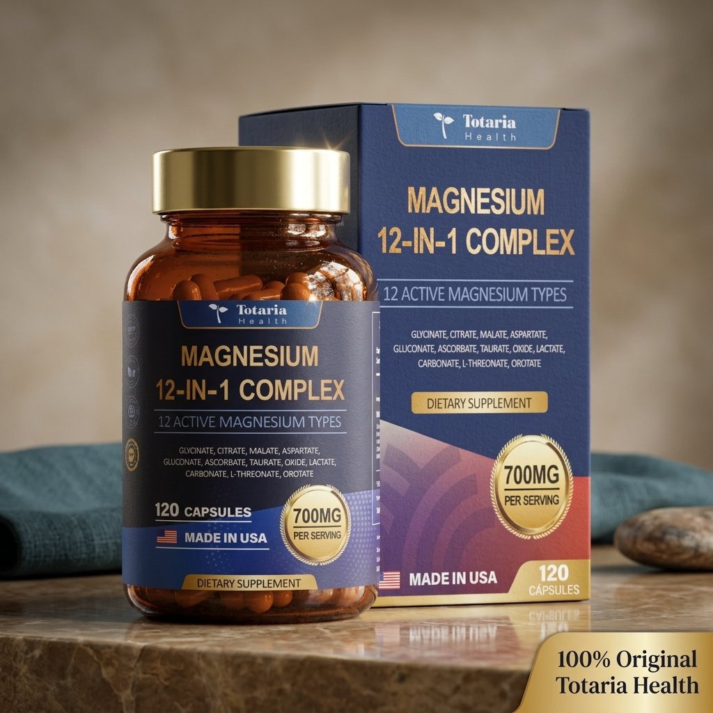 Magnesium 12-in-1 Complex 700mg Totaria Health — 120 Cápsulas — foto 2