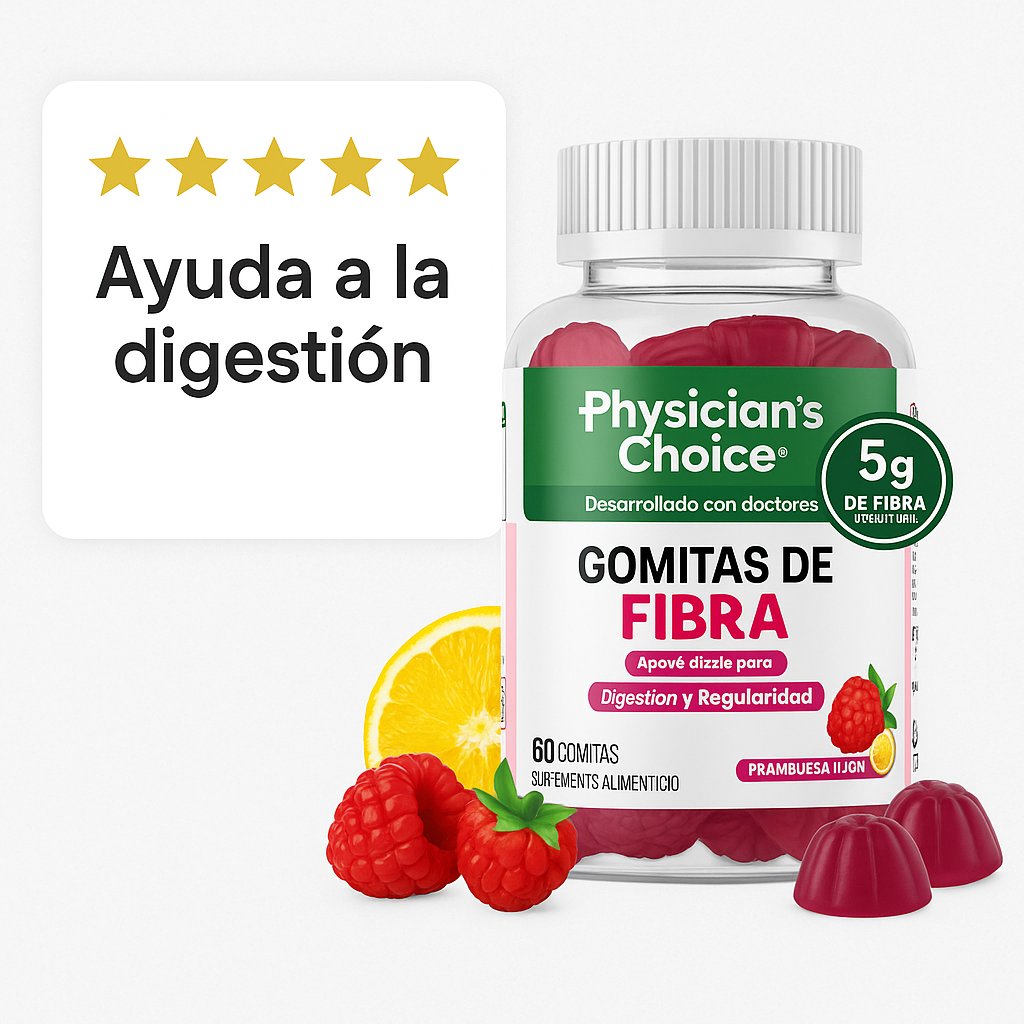Fiber Gummies Physician's Choice Raspberry Lemon — 60 Gummies — foto 5