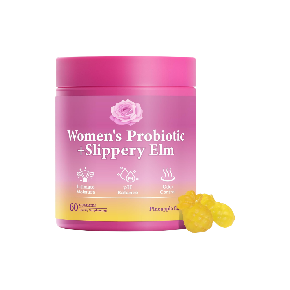 Women's Probiotic + Slippery Elm Pineapple Flavor — 60 Gummies