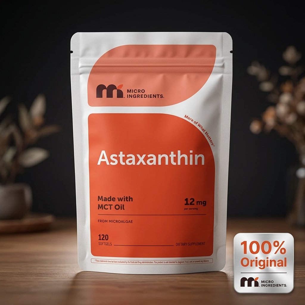 Astaxanthin 12mg Micro Ingredients — 120 Softgels — foto 2