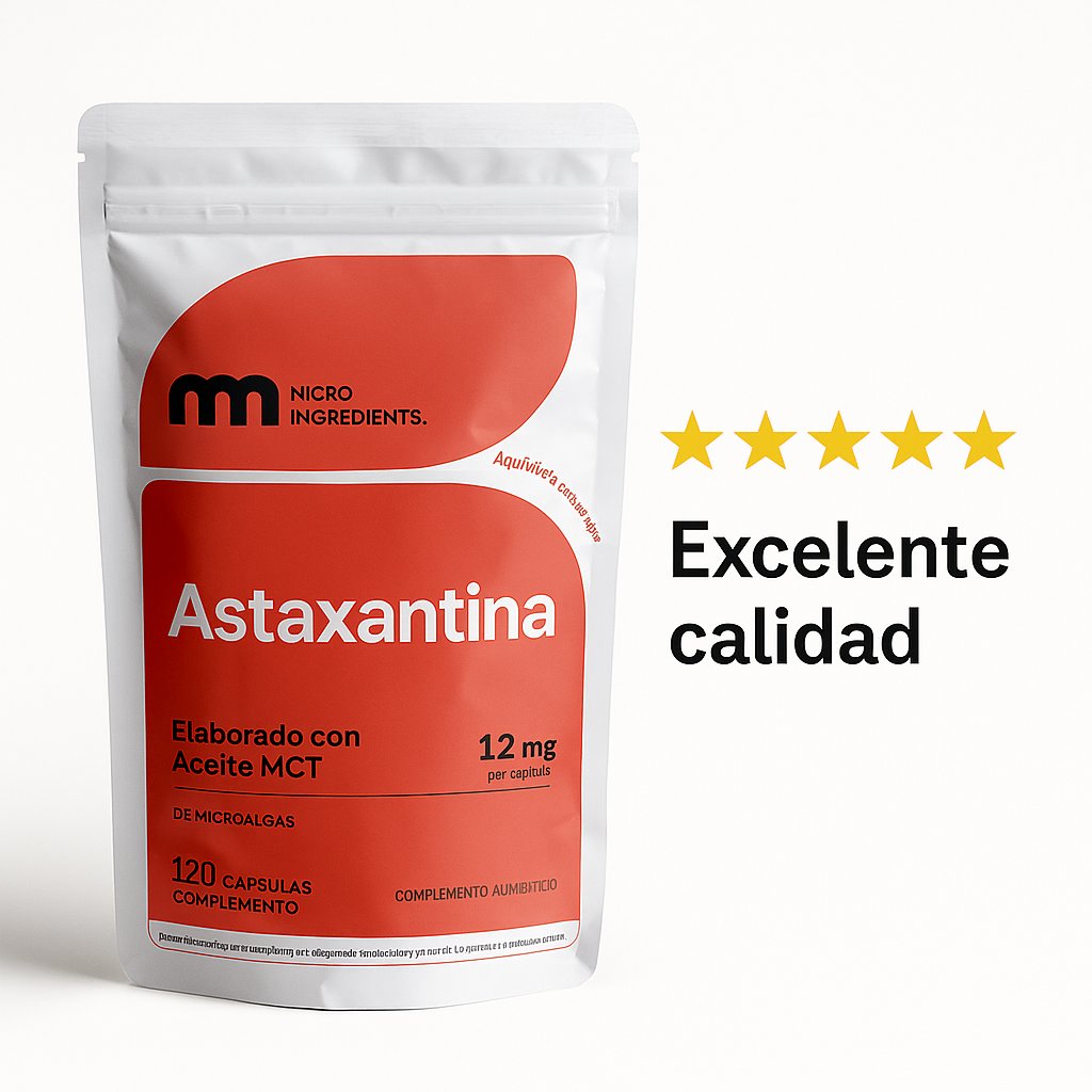 Astaxanthin 12mg Micro Ingredients — 120 Softgels — foto 5