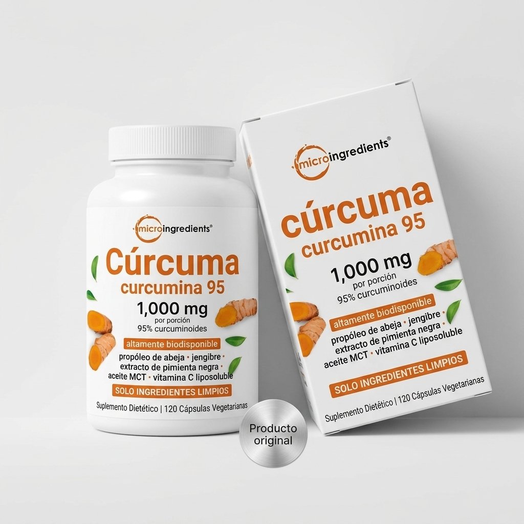 Cúrcuma 1000mg de Micro Ingredients — 120 Cápsulas — foto 3