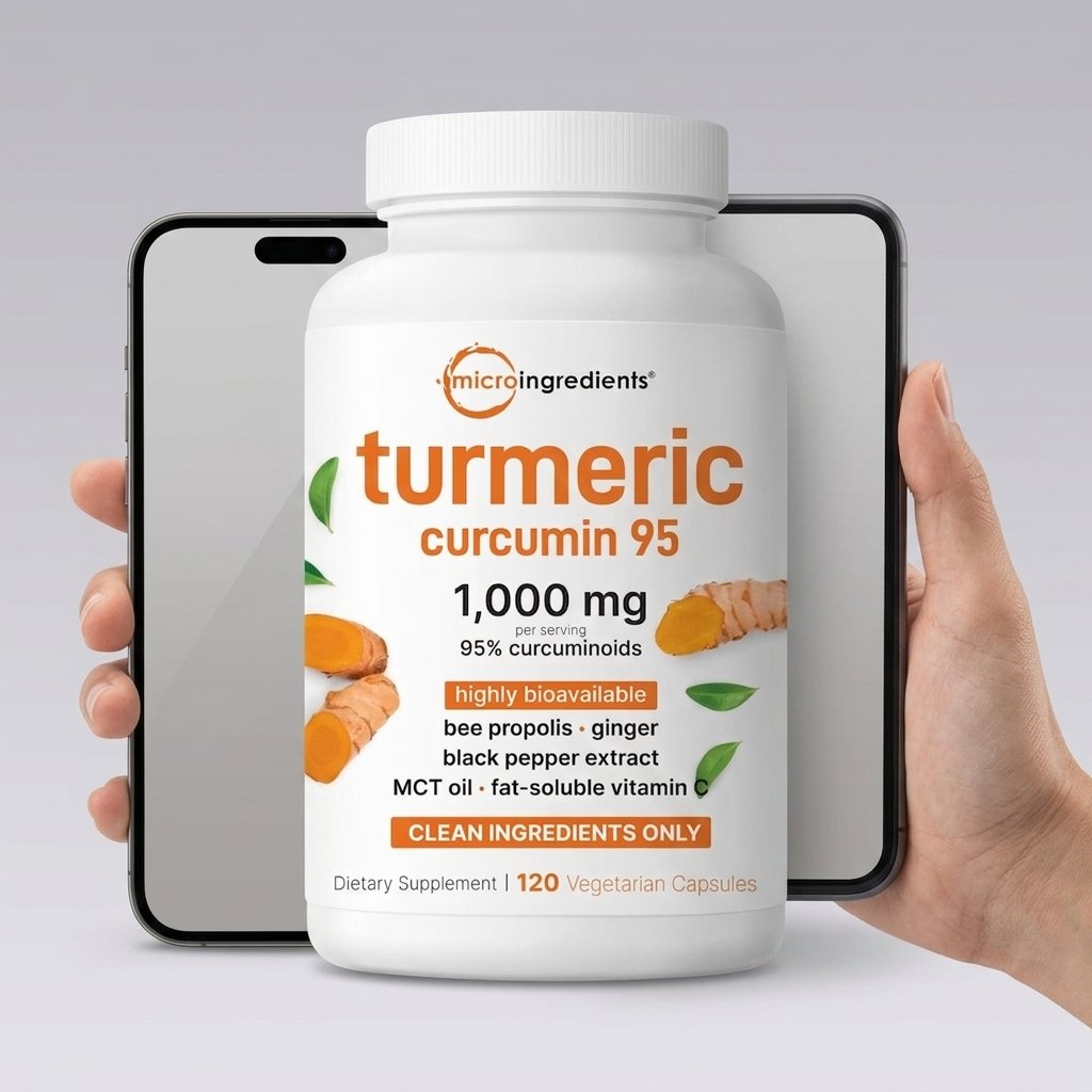 Cúrcuma 1000mg de Micro Ingredients — 120 Cápsulas — foto 7
