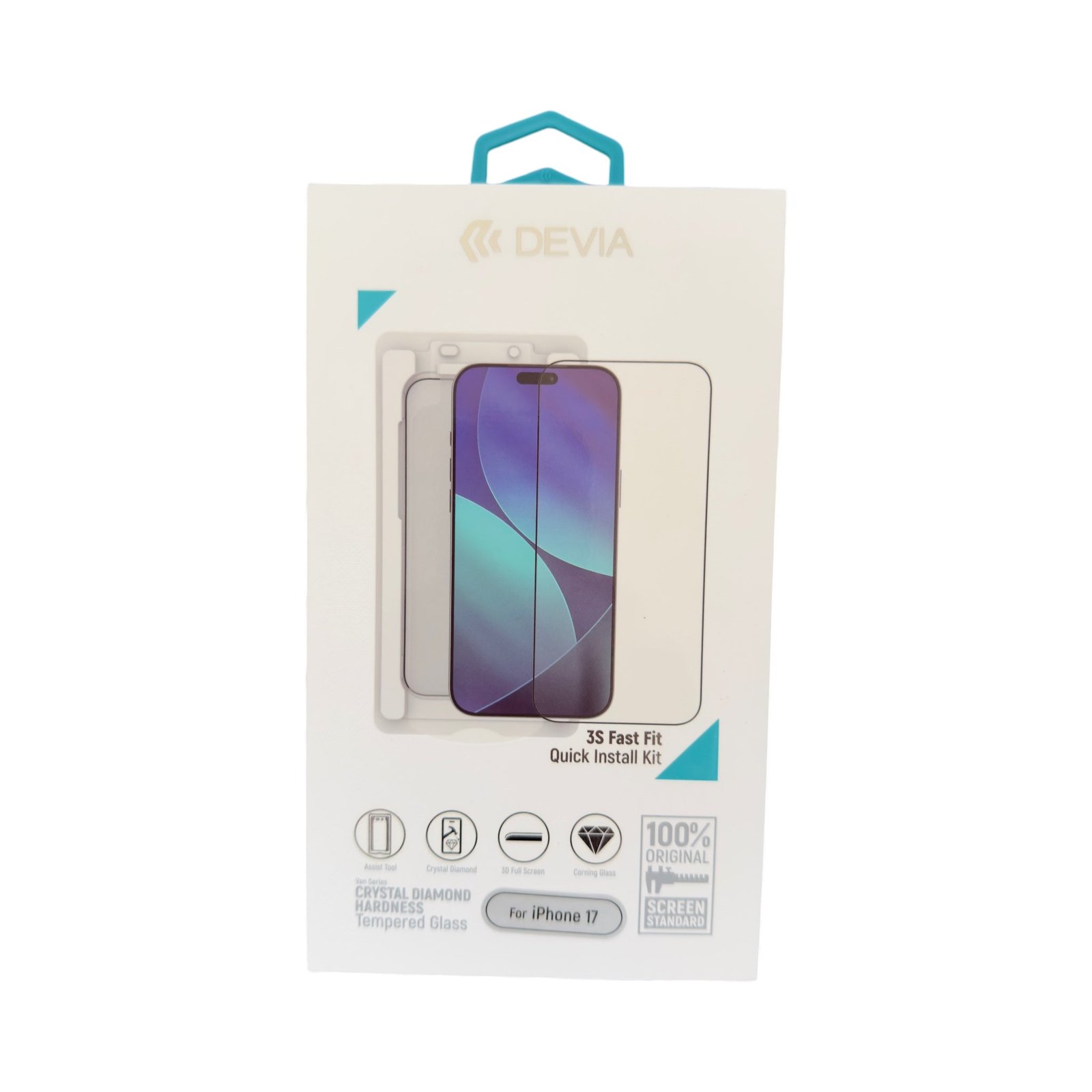 Estuche Clean Series Magnetic Shockproof Stand Case Devia iPhone 17 Transparente