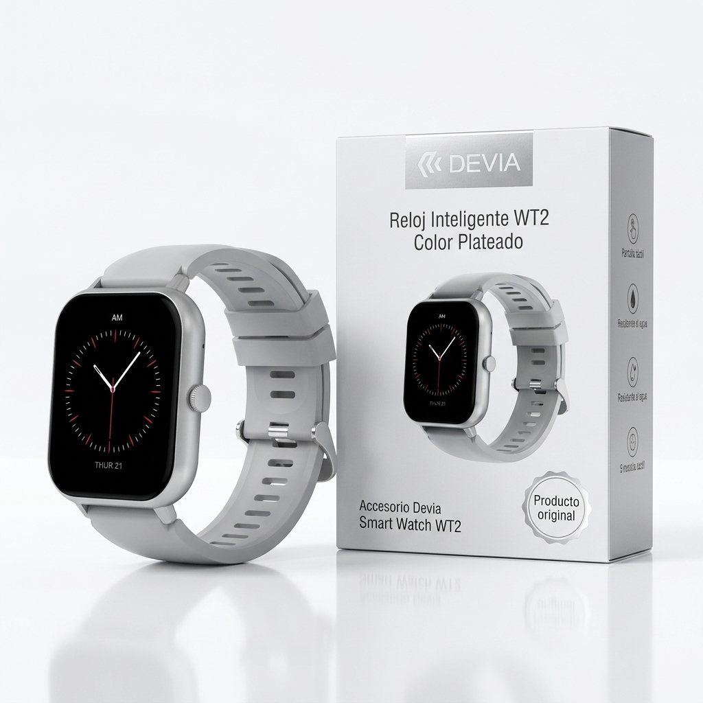 Accesorio Devia Smart Watch WT2 Color Silver — foto 3