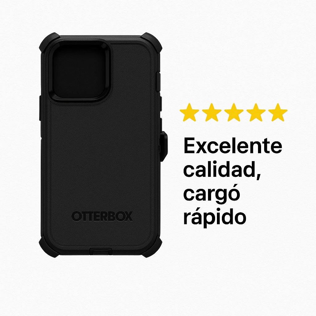 Case OtterBox Defender | iPhone 17 | Negro Gris — foto 5