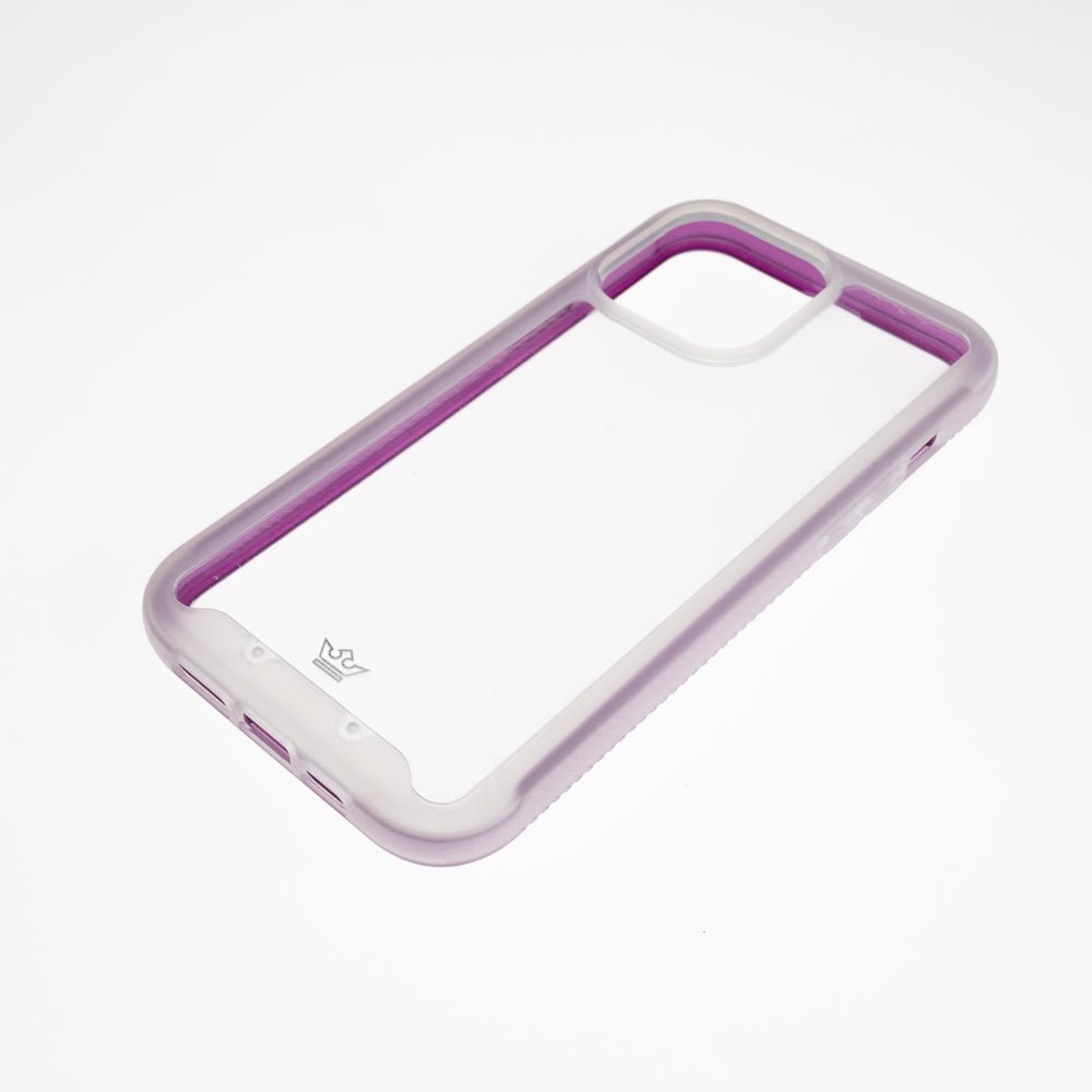 Estuche Transparente El Rey Super Bumper de Atra Apple iPhone 13 Pro / iPhone 13 Pro Max Color Morado / Transparente — foto 2