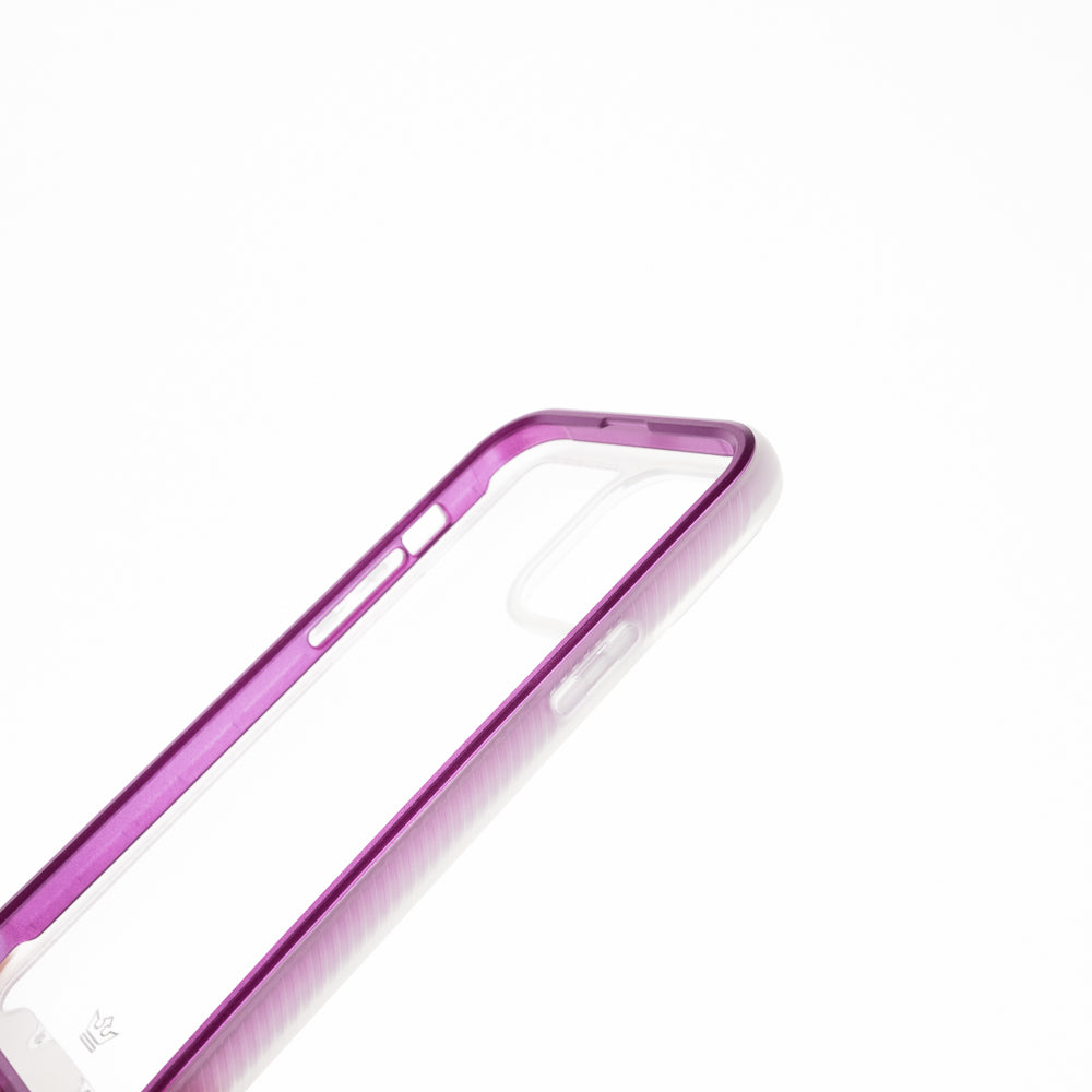 Estuche Transparente El Rey Super Bumper de Atra Apple iPhone 13 Pro / iPhone 13 Pro Max Color Morado / Transparente — foto 5