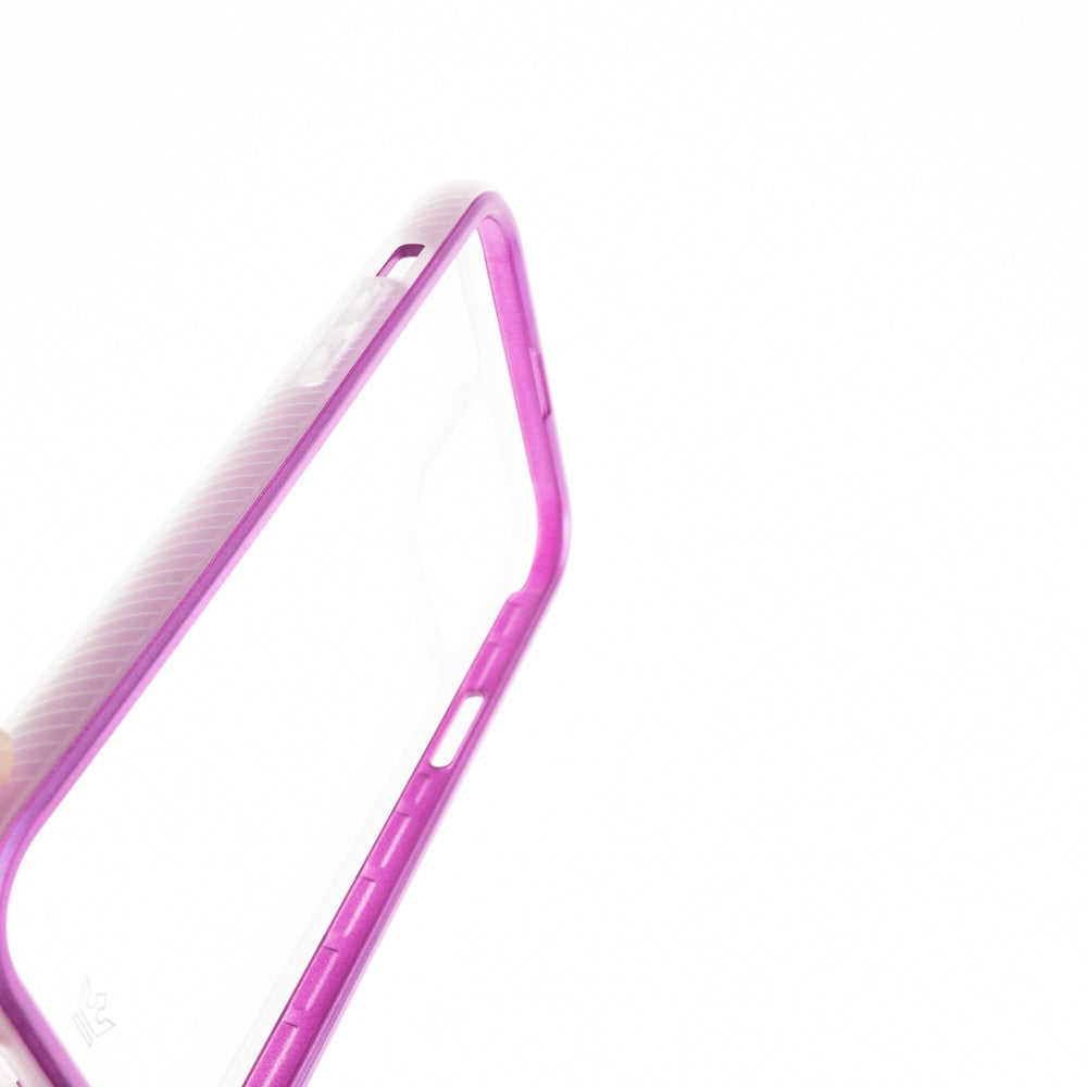 Estuche Transparente El Rey Super Bumper de Atra Apple iPhone 13 Pro / iPhone 13 Pro Max Color Morado / Transparente — foto 6