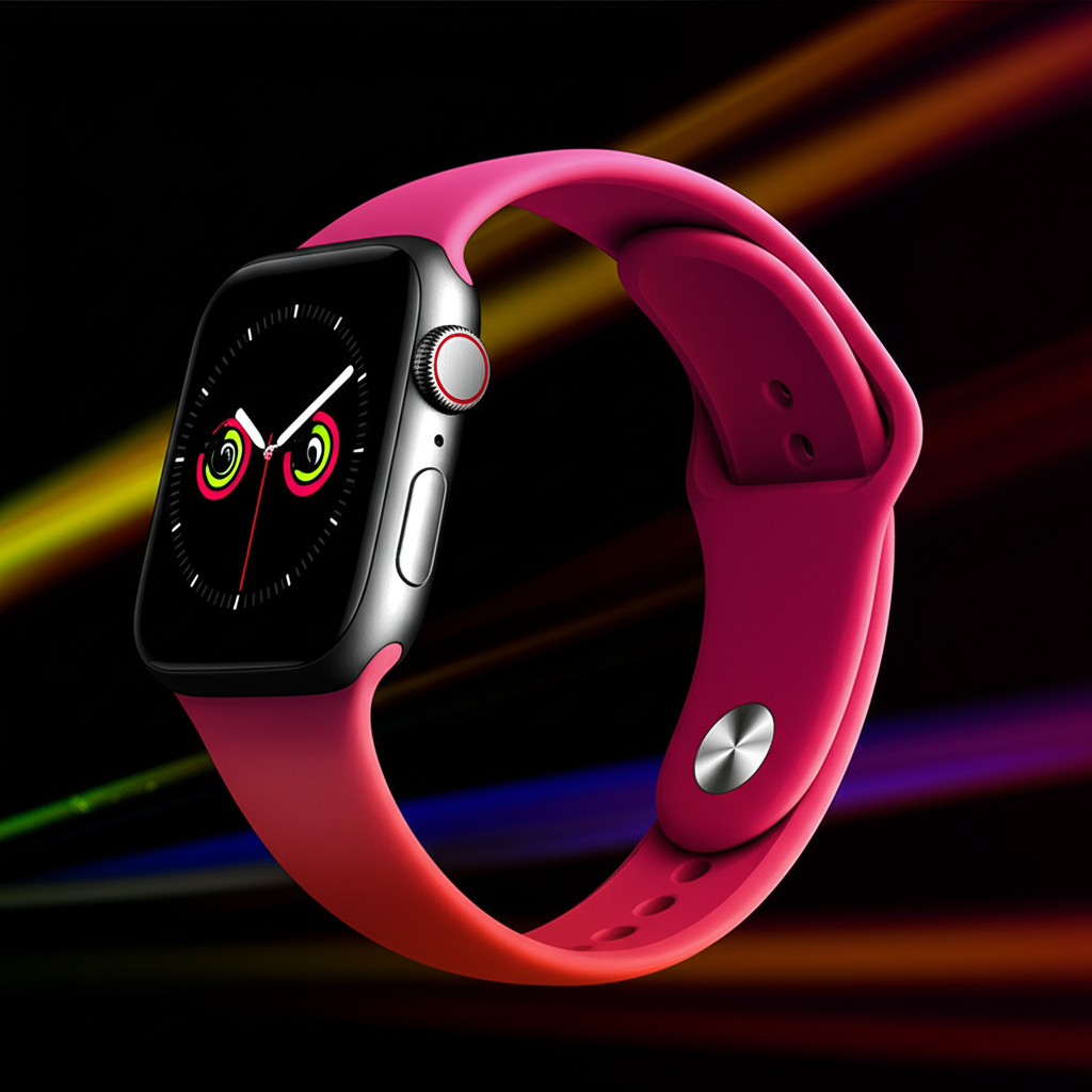Accesorio El Rey Pulsera Silicon Apple Watch 42 / 44 Mm Color Rojo Suave — foto 7