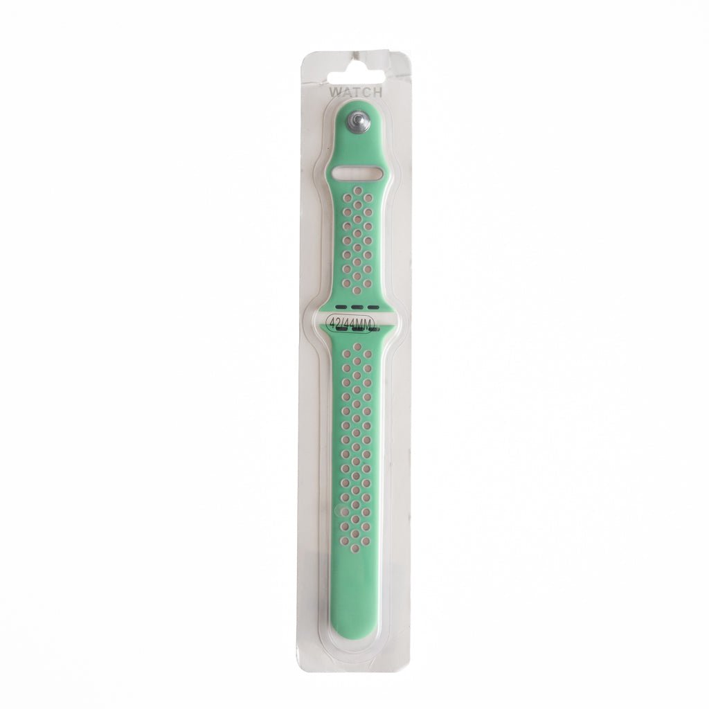 Accesorio El Rey Pulsera Tipo Nike Apple Watch 38 / 40 / 41 Mm Color Gris / Verde