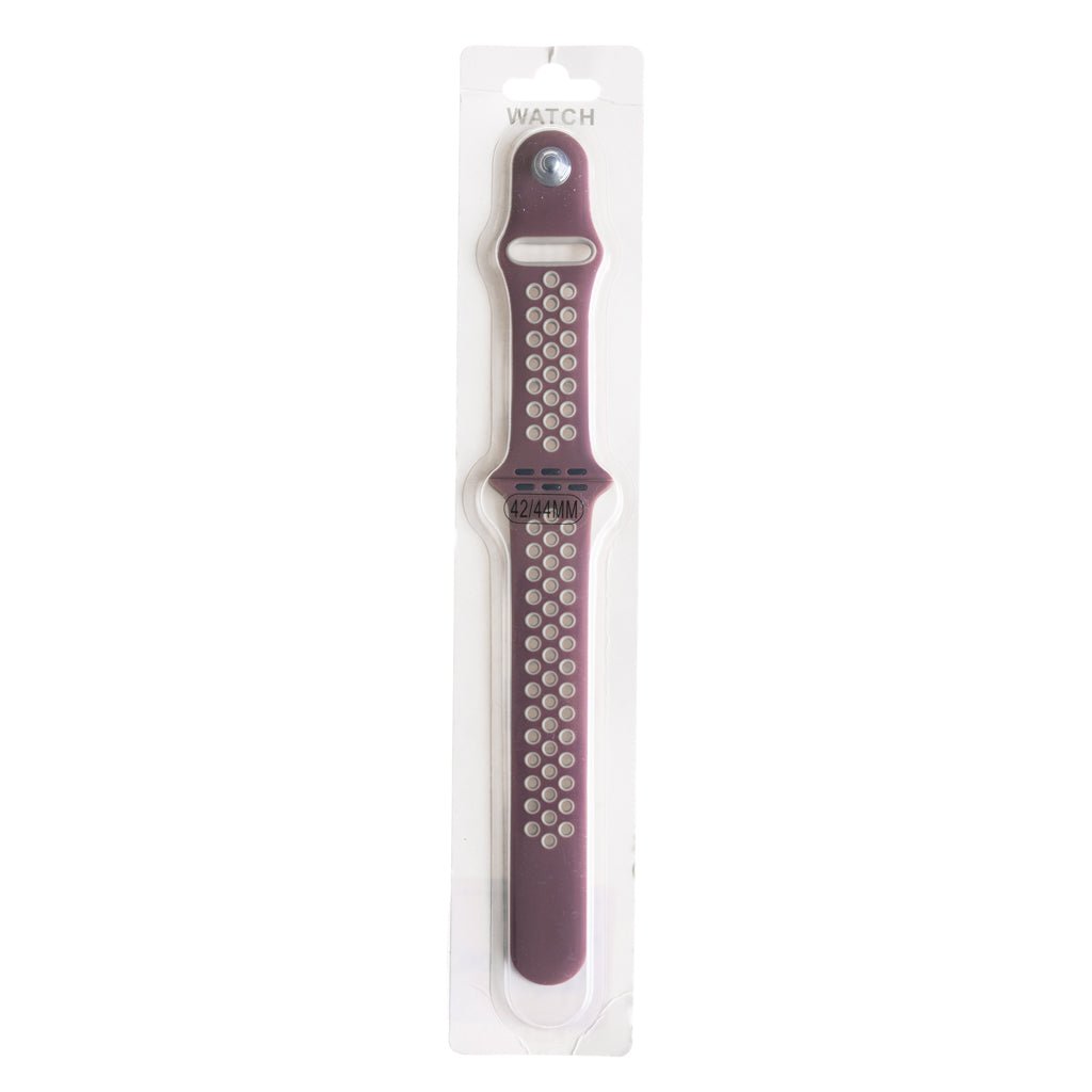 Accesorio el Rey Pulsera Tipo Nike Apple Watch 42 / 44 / 45 Mm Color Morado Claro