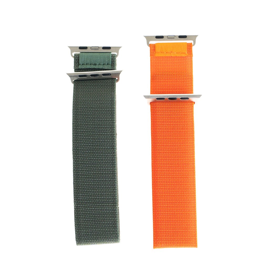 Accesorio el Rey Pulsera Alpine Bucle Pack 2 Unidades Apple Watch 38 / 40 / 41 Mm Verde / Naranja