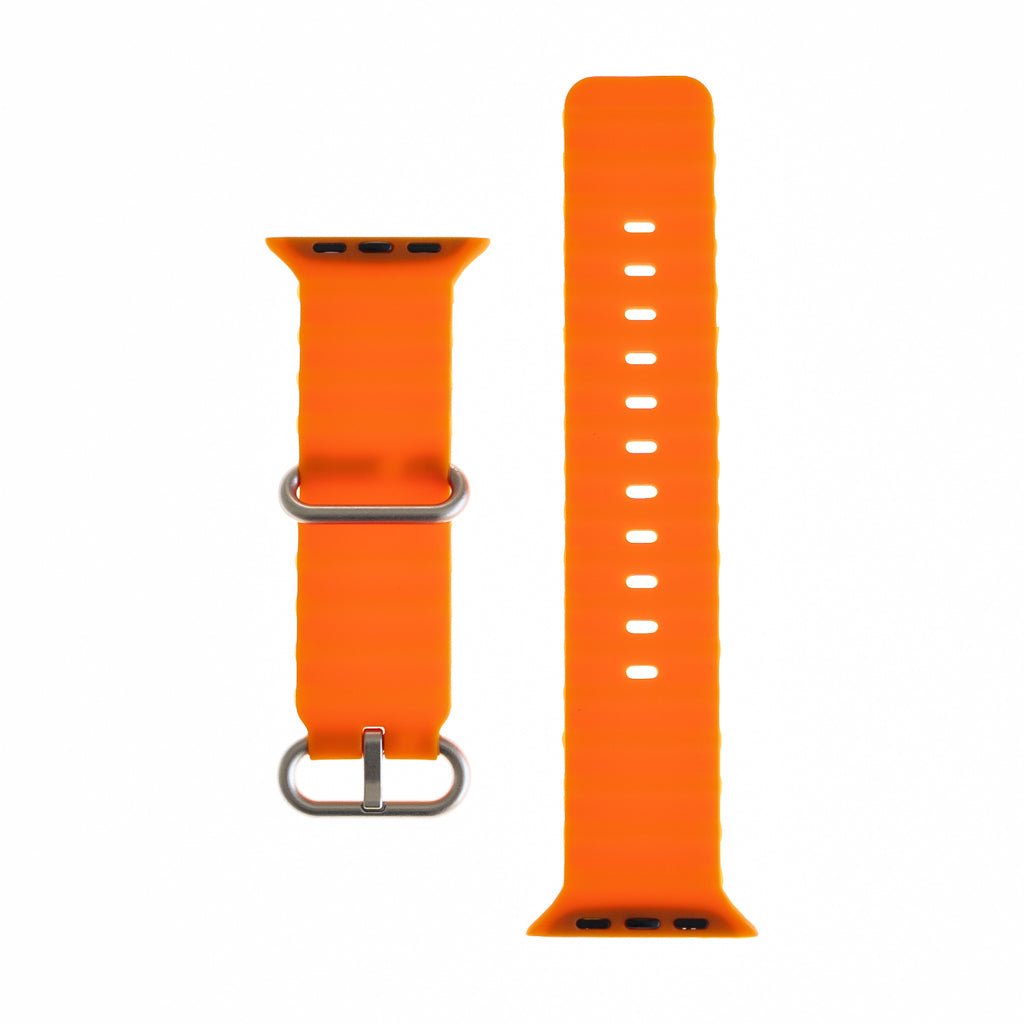 Accesorio el Rey Pulsera Silicon Ocean 38 / 40 / 41 Mm Naranja