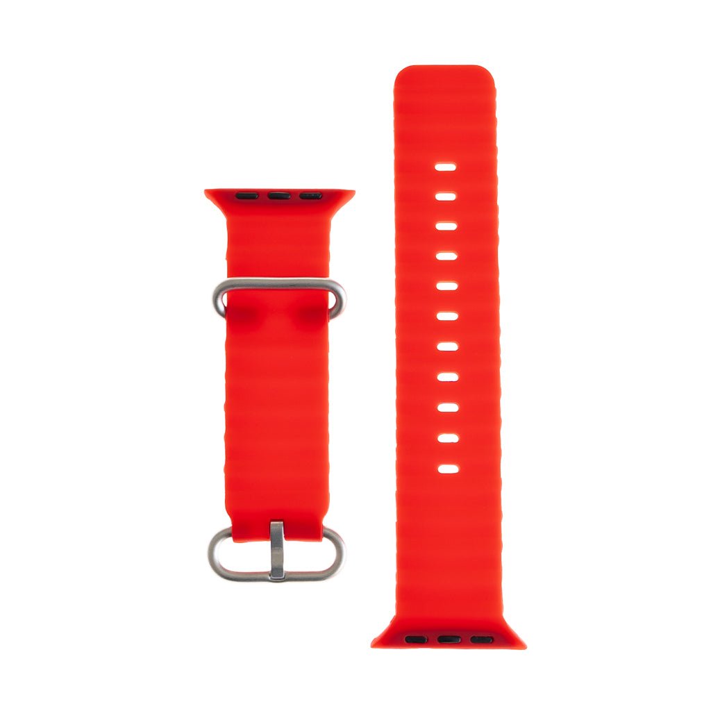 Accesorio El Rey Pulsera Silicon Ocean 38 / 40 / 41 Mm Rojo — foto 2
