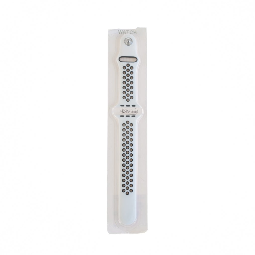 Accesorios El Rey Pulseras Tipo Nike Blanco / Negro 42 Mm / 44 Mm / 45 Mm